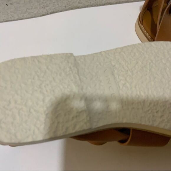 Vince Morris Strappy Flat Sandal - Tan Size 8US/ 38EU (Retail $225) - Picture 4 of 9